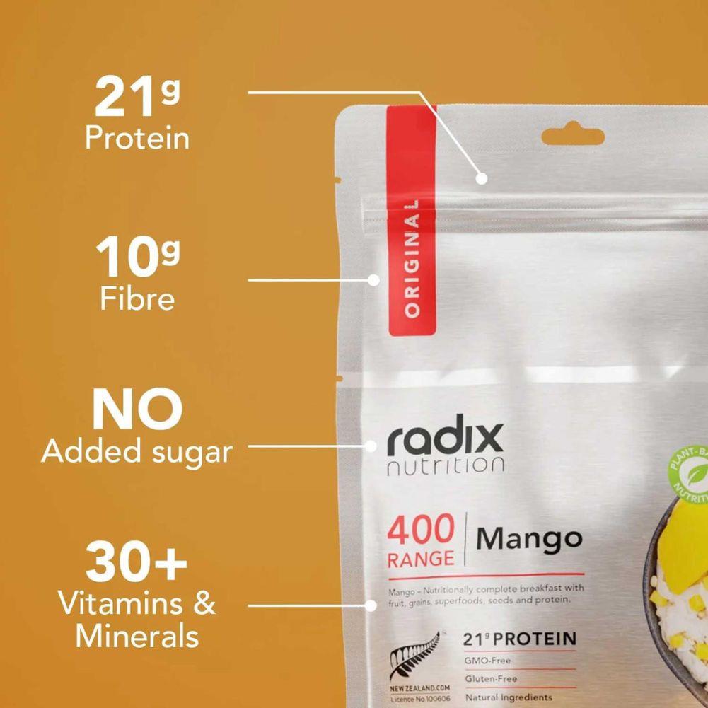 Radix Nutrition Original Breakfast v9.0 - 400Kcal (Mango) info