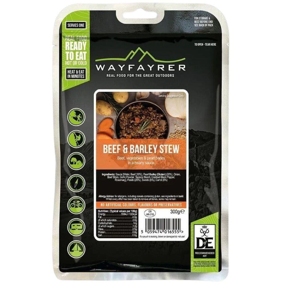 Wayfayrer Beef & Barley Stew - Outdoor Camping Ready to Eat Meal Pouch