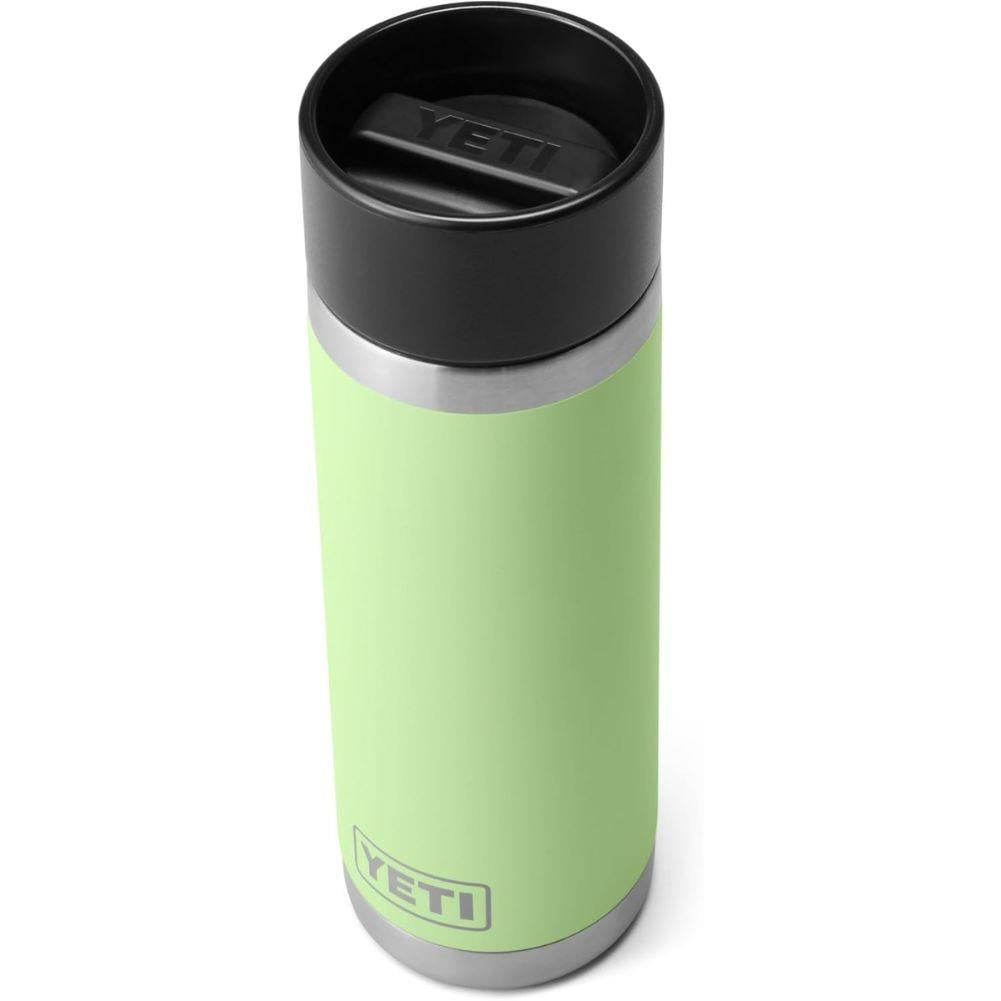 Yeti Rambler 18 OZ Bottle With Hotshot Cap (Key Lime) top angle