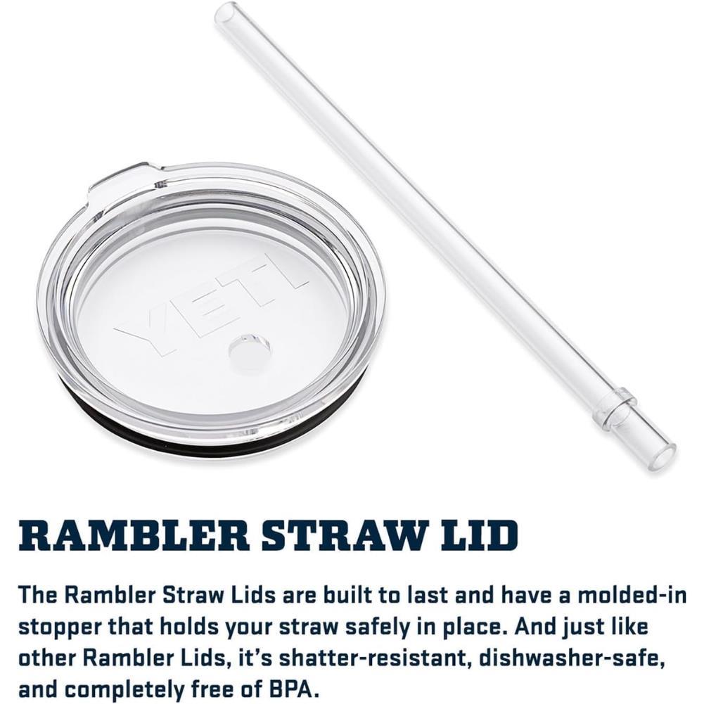 Yeti Rambler 35 OZ (994 ML) Straw Mug (Cherry Blossom) lid info