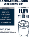 Yeti Rambler 35 OZ (994 ML) Straw Mug (Cherry Blossom)