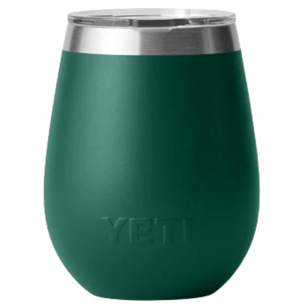 Yeti Rambler 10 oz (296 ml) Wine Tumbler (Black Forest Green) back