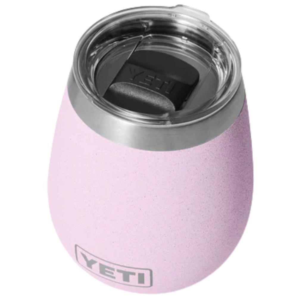 Yeti Rambler 10 oz (296 ml) Wine Tumbler (Cherry Blossom) top angle