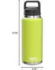 Yeti Rambler 36 oz (1065 ml) Bottle With Chug Cap (Black Forest Green)