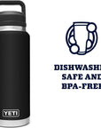Yeti Rambler 36 oz (1065 ml) Bottle With Chug Cap (Black Forest Green)
