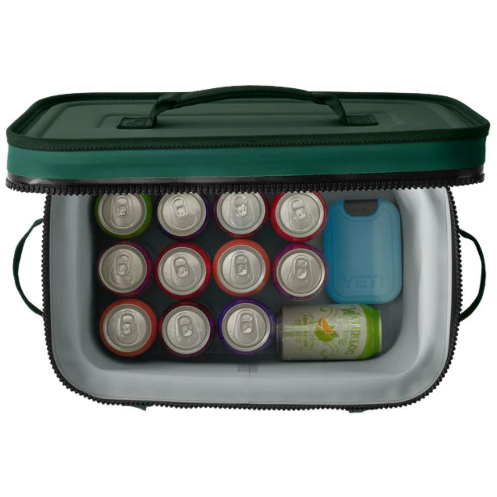 Yeti Hopper Flip 18 Cool Bag (Black Forest Green) cans