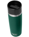 Yeti Rambler 16 oz (473 ml) Travel Bottle/Commuter Cap (Black Forest Green) top angle