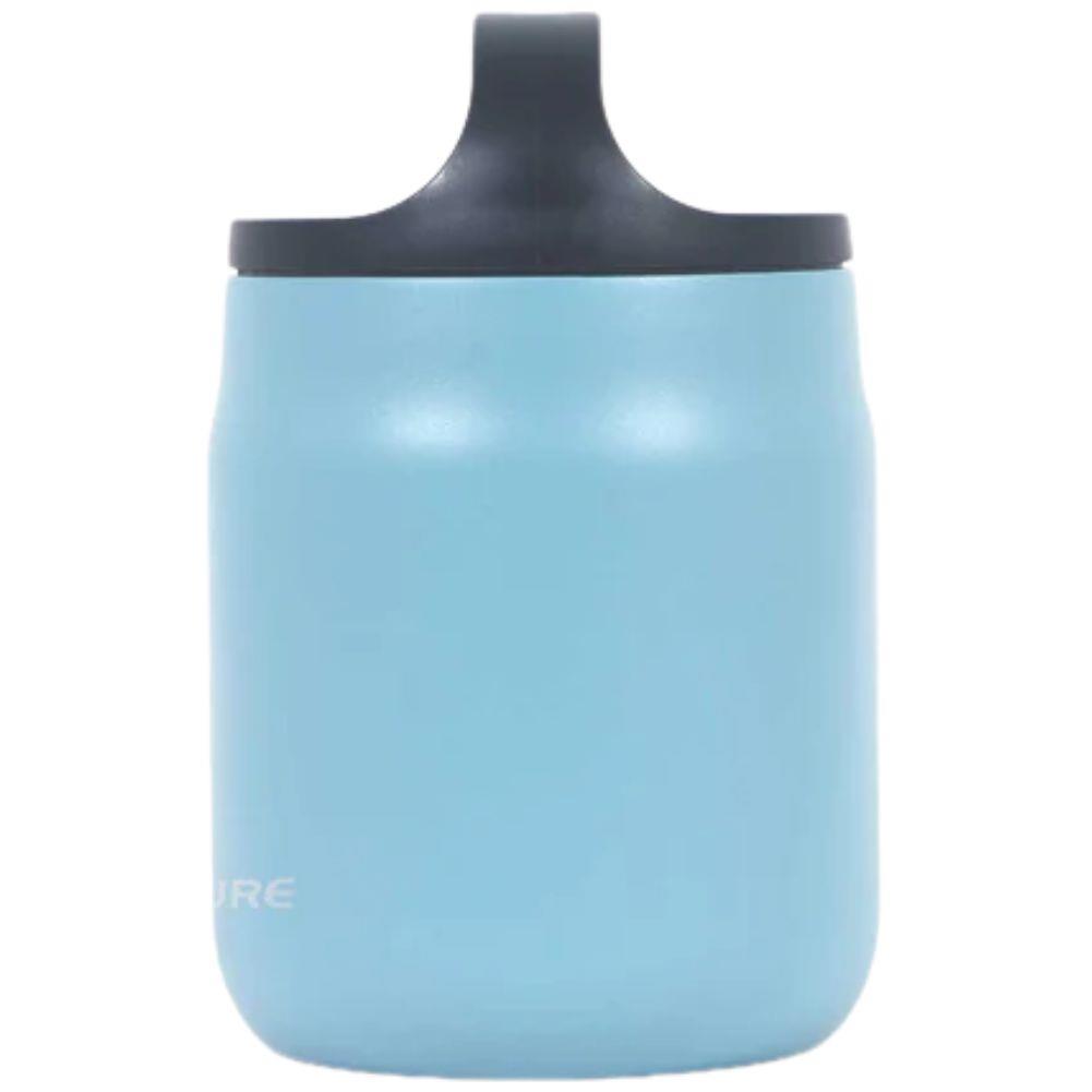 Lifeventure Food Flask (Matt Ice Blue) side