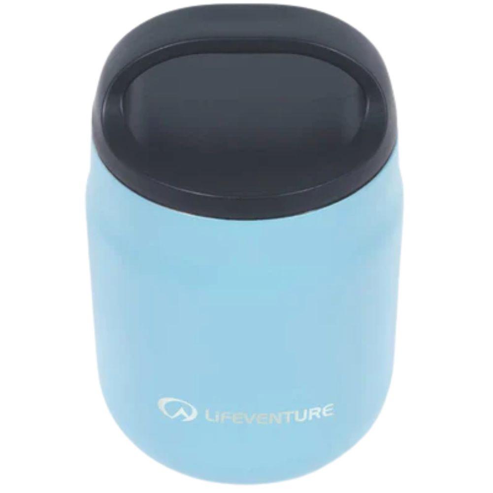 Lifeventure Food Flask (Matt Ice Blue) top view
