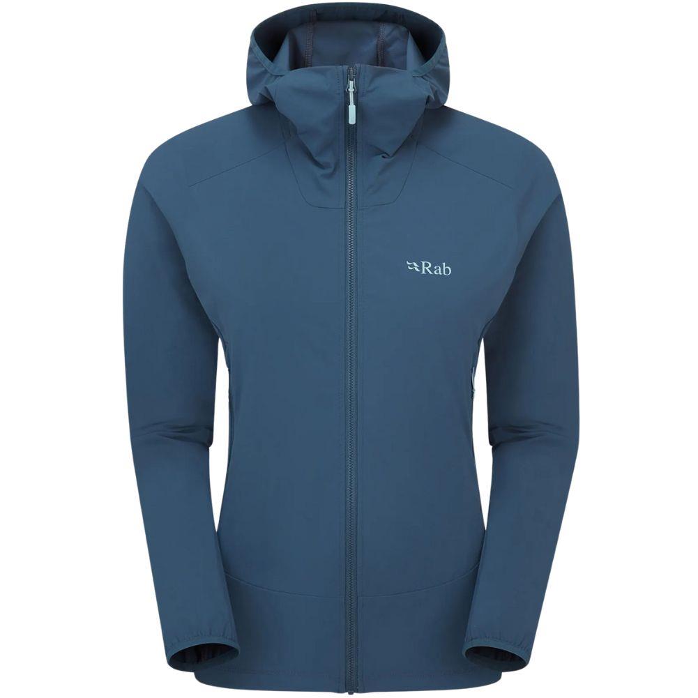 Rab Women&#39;s Borealis Hooded Softshell Jacket (Tempest Blue)