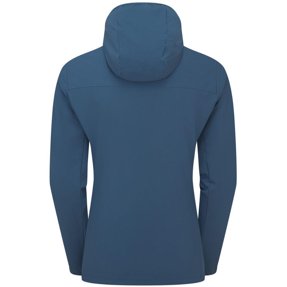 Rab Women&#39;s Borealis Hooded Softshell Jacket (Tempest Blue) back