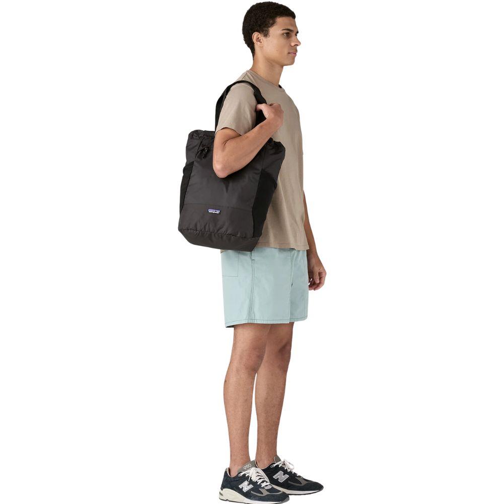 Patagonia Terravia Tote Pack 24L (Black) shoulder