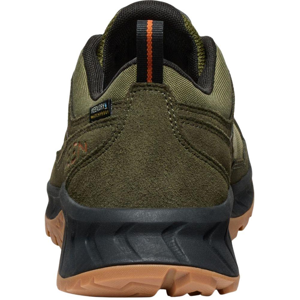 Keen Men’s Hightrail Waterproof Hiking Shoe (Winter Moss/Gold Flame) back
