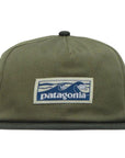 Patagonia Boardshort Label Funfarer Cap (Basin Green) front