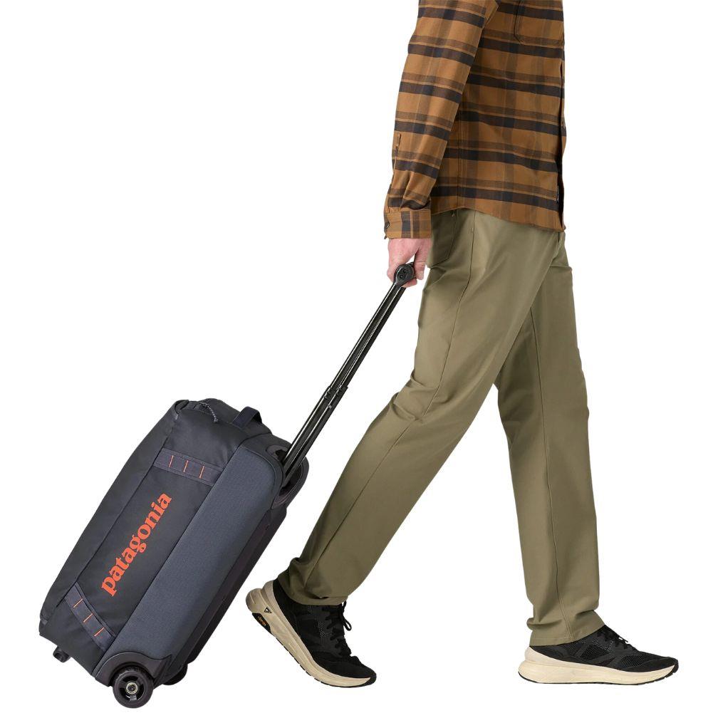 Patagonia Black Hole Wheeled Duffel 40L (Smolder Blue) walking