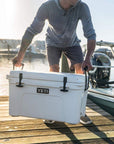 Yeti Tundra 45 Cool Box (Wetlands Camo) dock