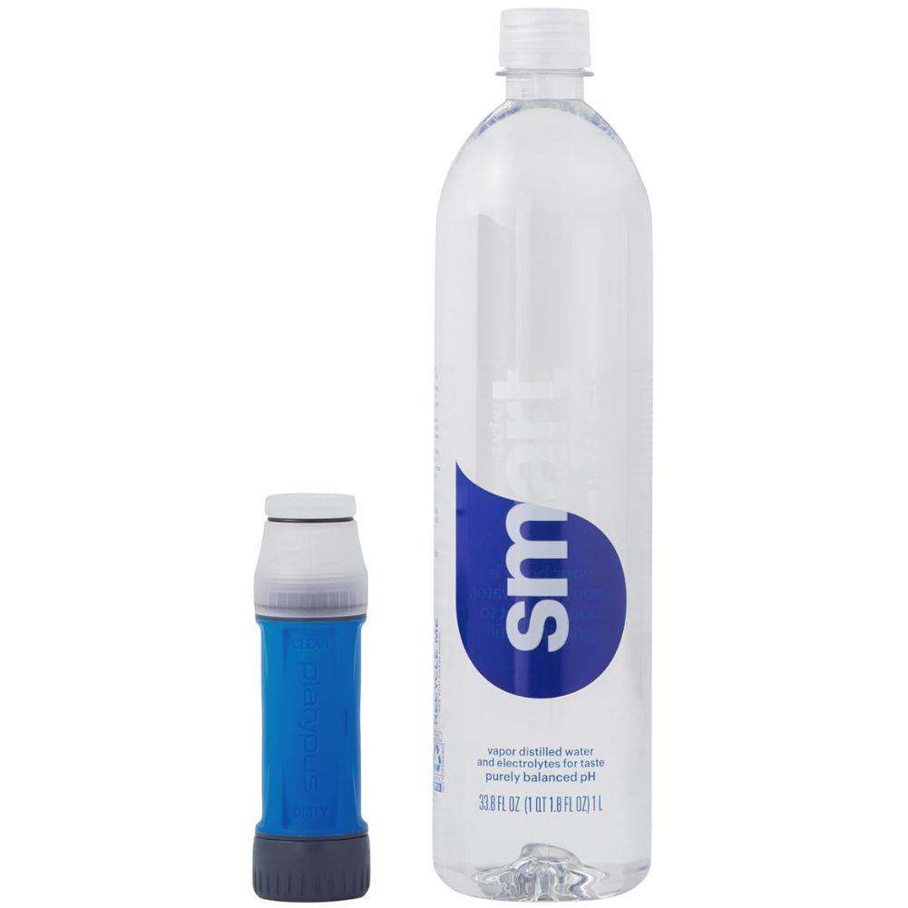 Platypus QuickDraw 1L Filter System next to bottle
