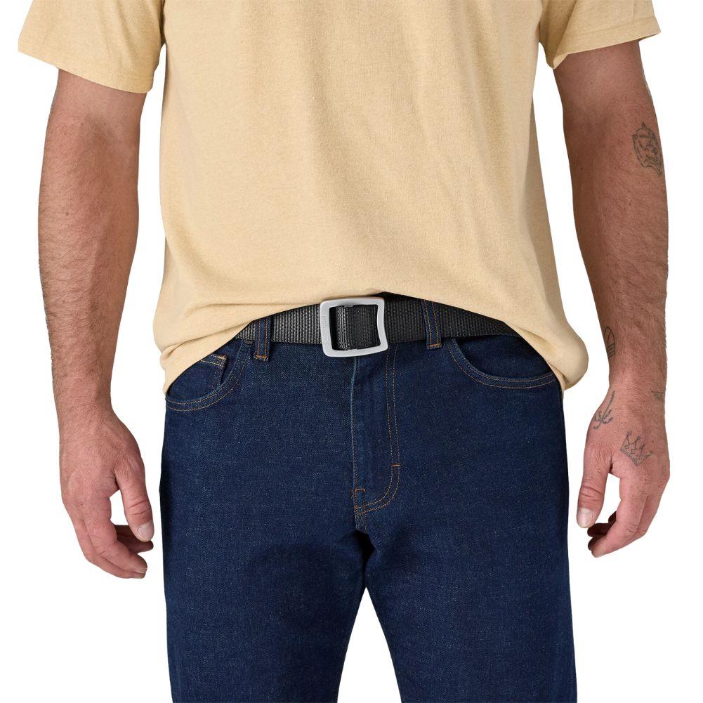 Patagonia Tech Web Belt (Forge Grey) wearing