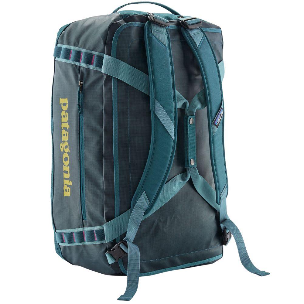 Patagonia Black Hole 55L Duffel Bag (Tidal Teal w/Luminous Pink) straps