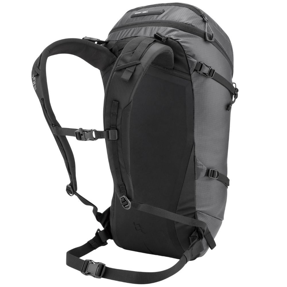 Rab Ascendor 27L Mountain Pack (Black) back angle