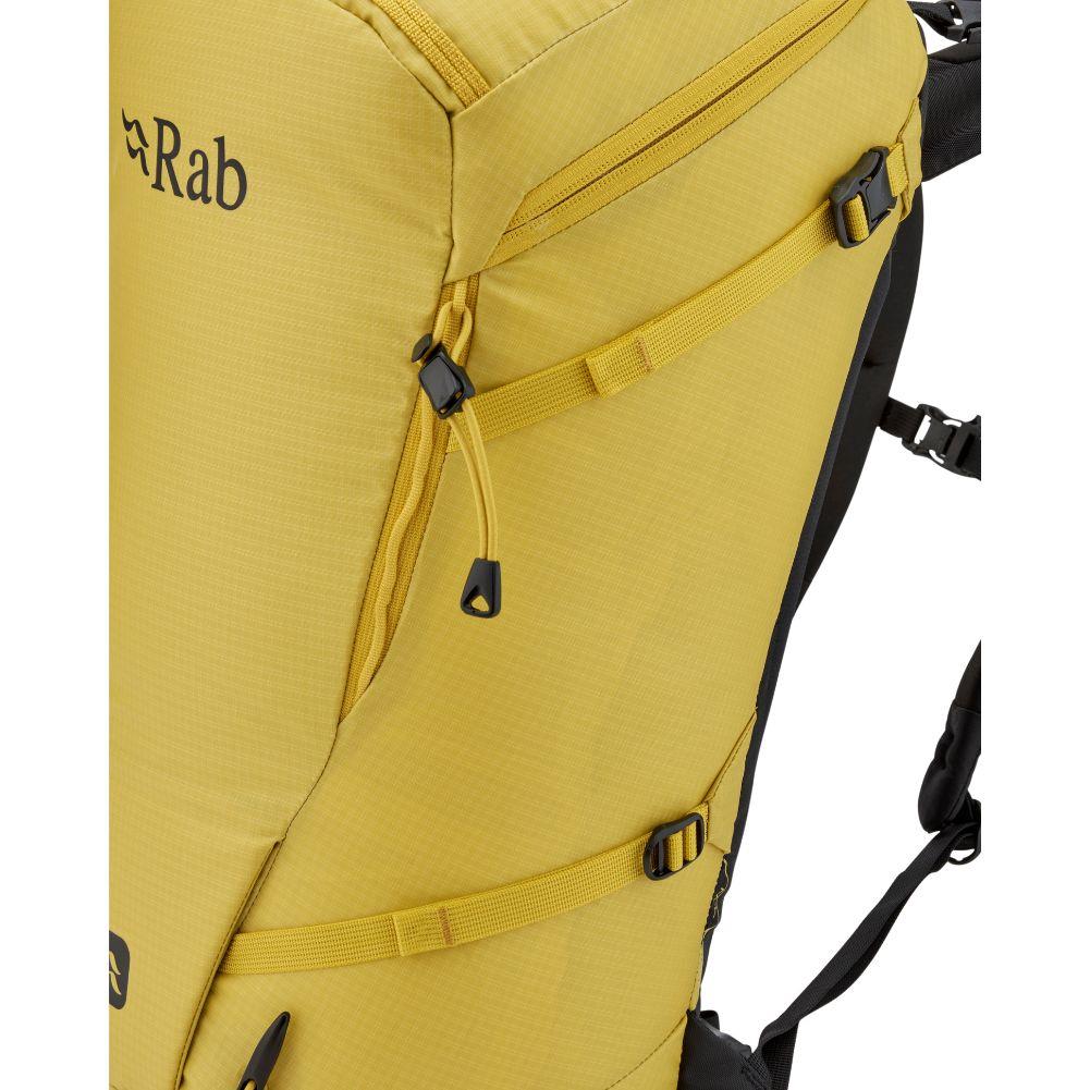 Rab Ascendor 27L Mountain Pack (Dark Pollen) yellow straps