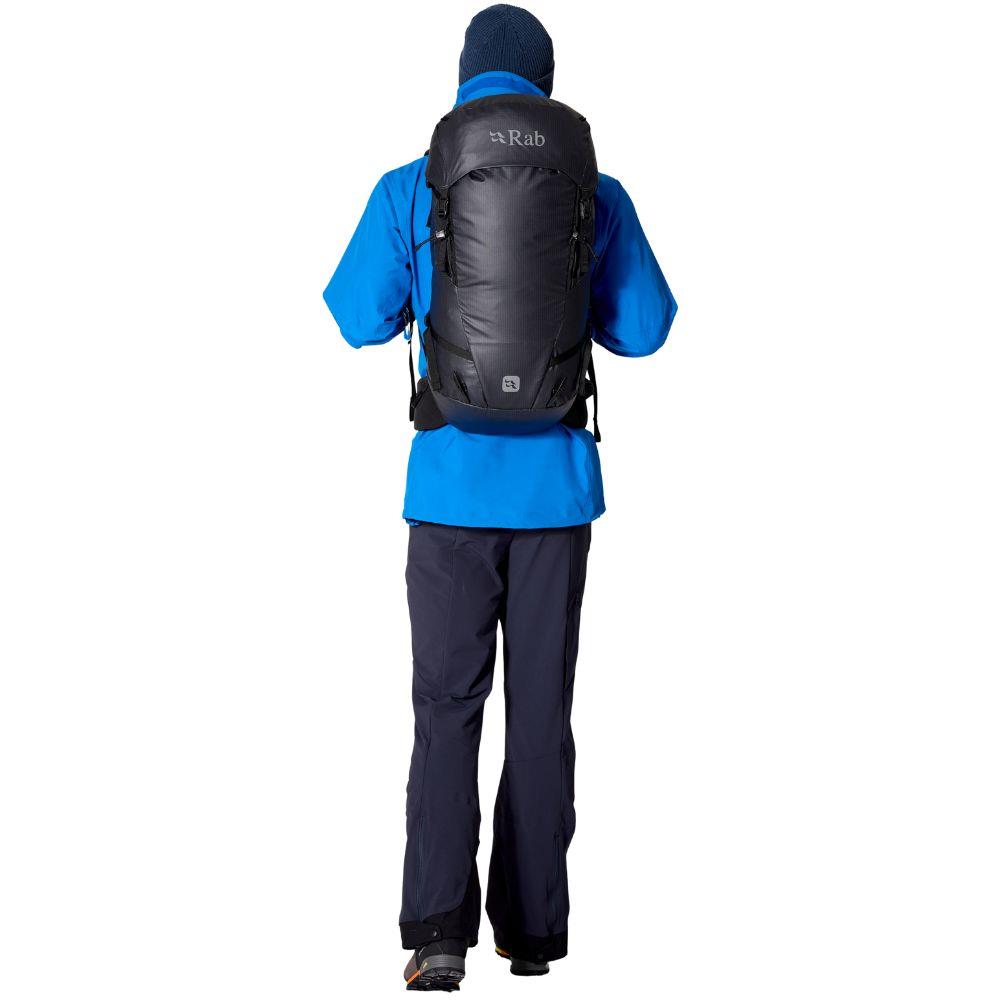 Rab Ascendor 35L Mountain Pack (Black) walking away