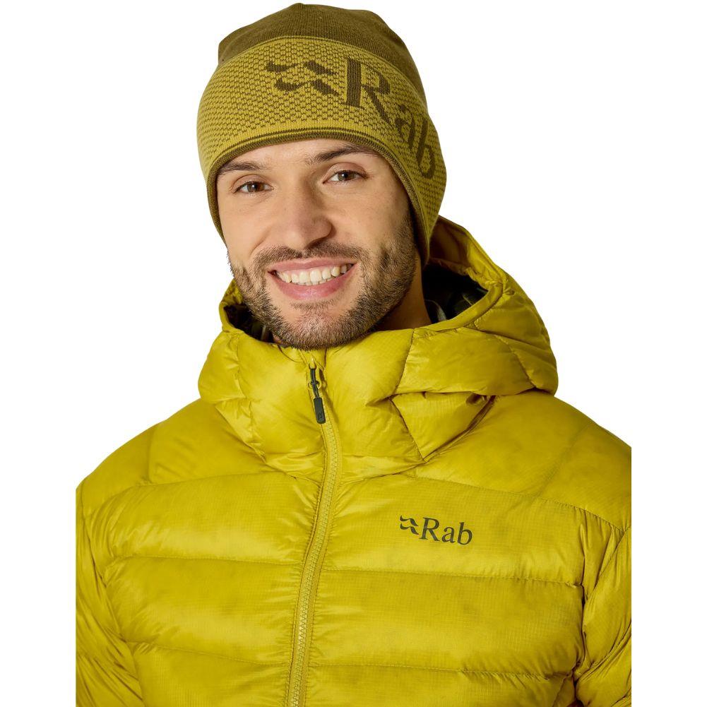 Rab Logo Band Beanie (Oak/Dark Pollen) smile