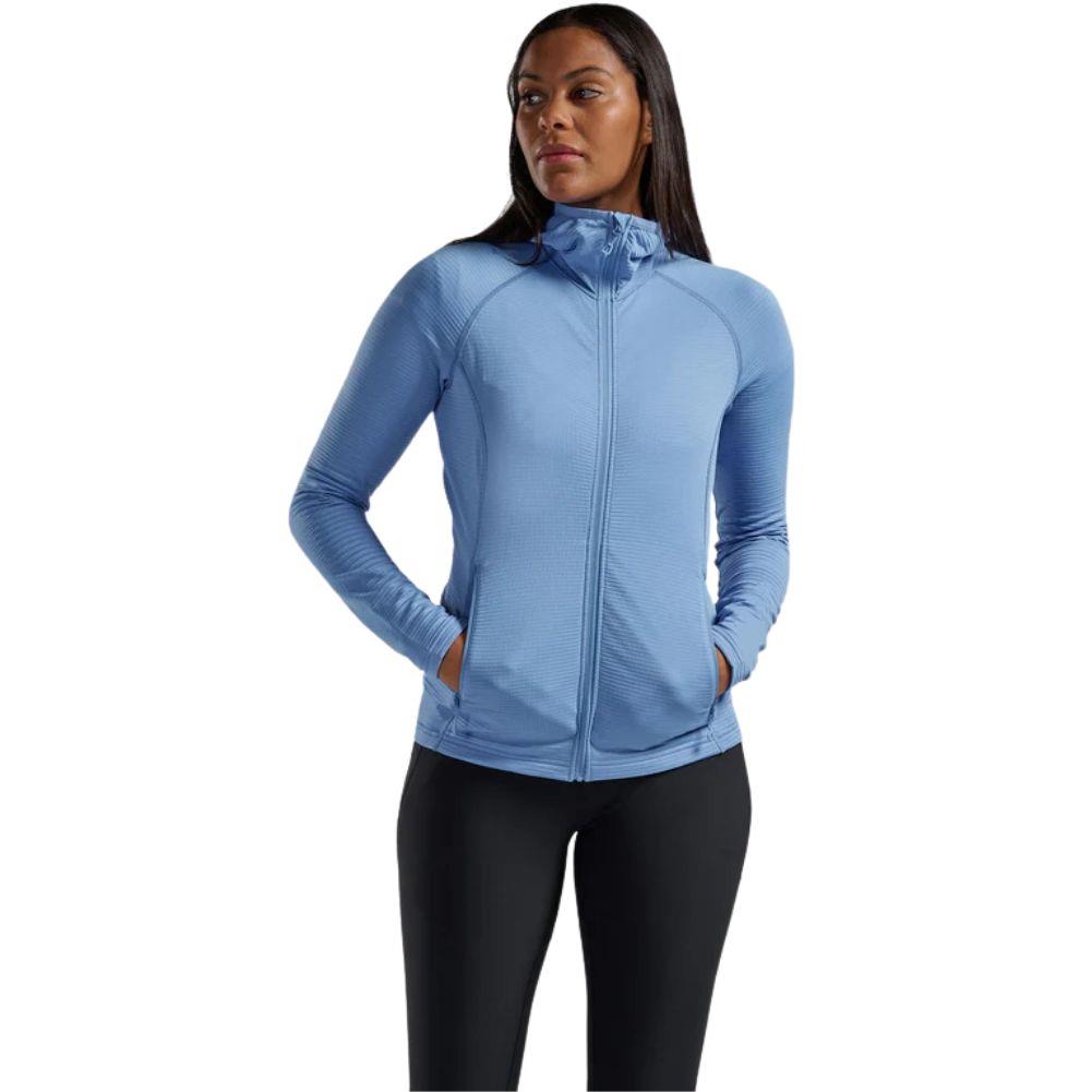 Montane Women's Protium Lite Hooded Fleece Jacket (Cornflower) hands