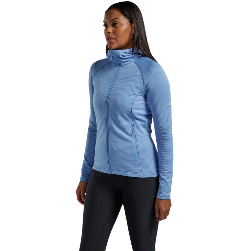 Montane Women's Protium Lite Hooded Fleece Jacket (Cornflower) standing