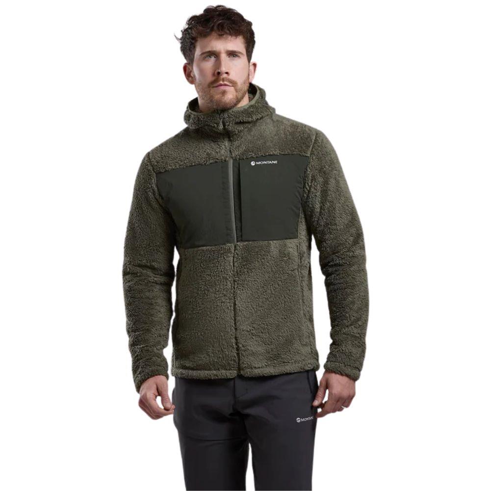 Montane Men's Caldus XT Hooded Fleece Jacket (Caper) walking towards