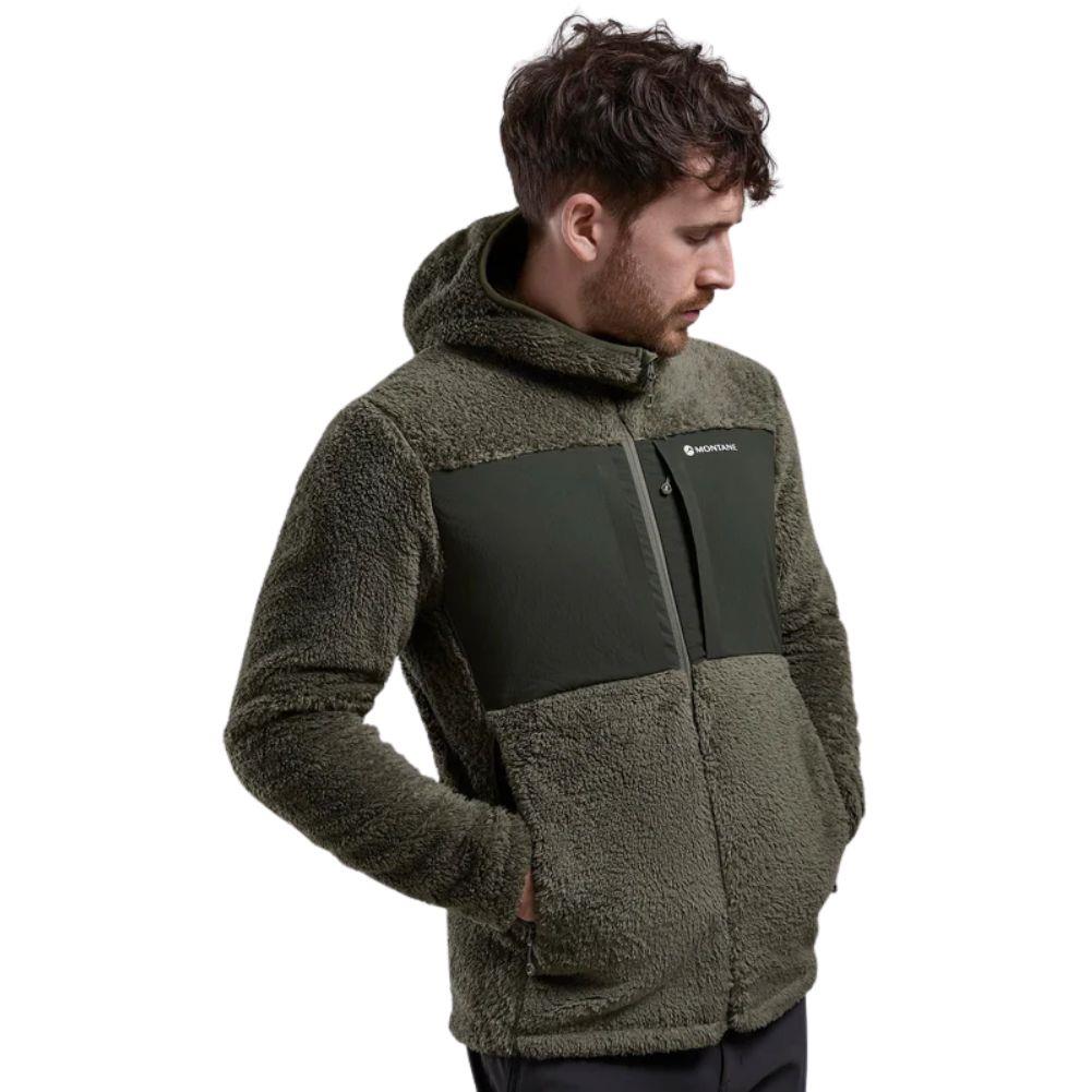 Montane Men's Caldus XT Hooded Fleece Jacket (Caper) hands pocket