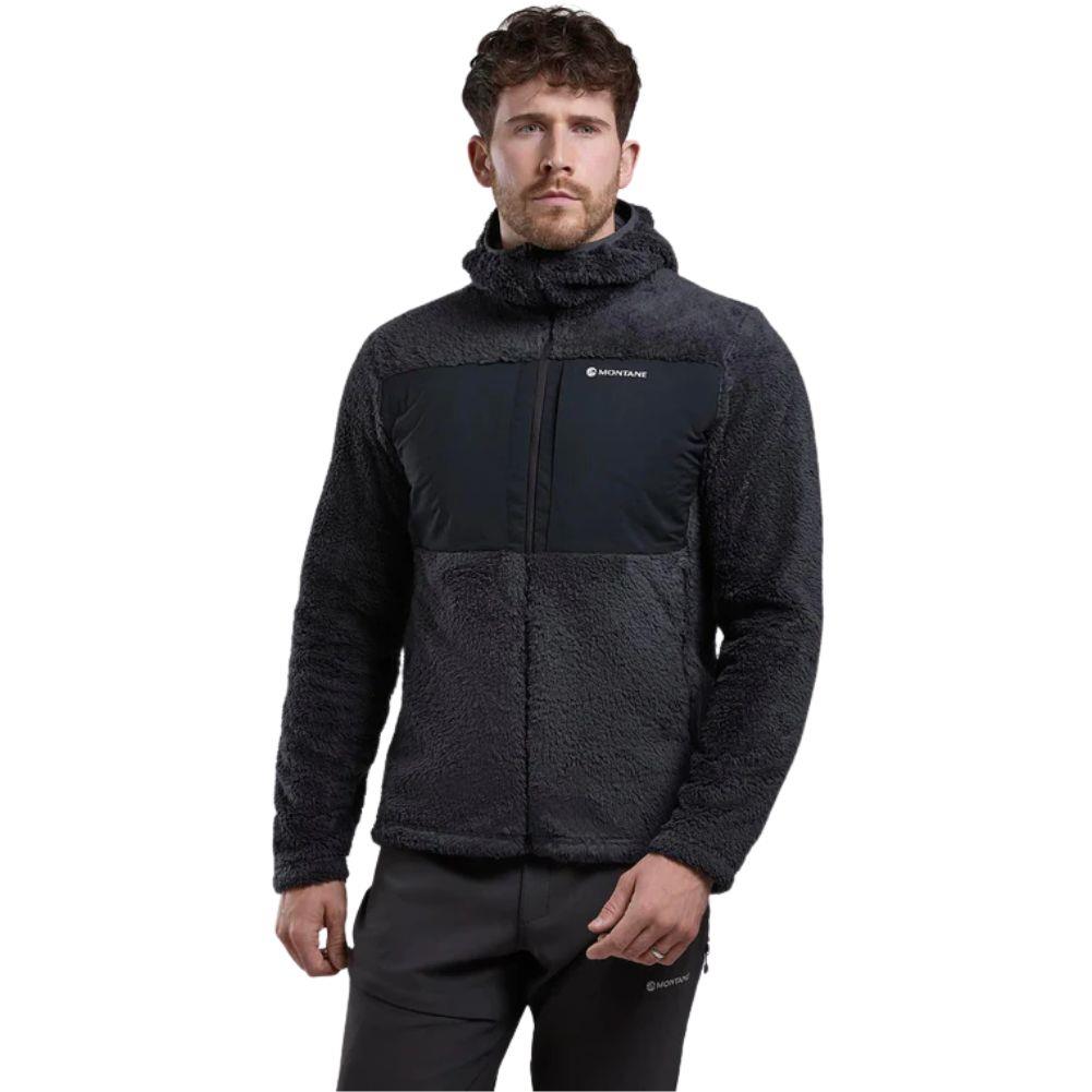 Montane Men's Caldus XT Hooded Fleece Jacket (Midnight Grey) swing
