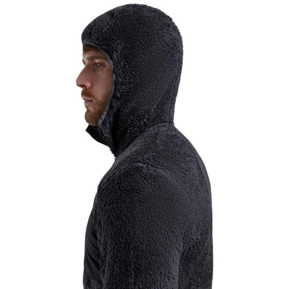 Montane Men&#39;s Caldus XT Hooded Fleece Jacket (Midnight Grey) hood up