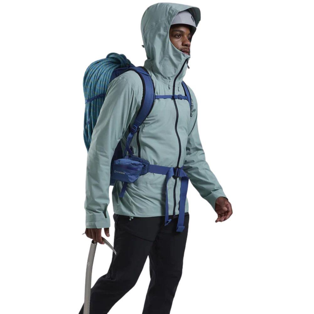 Montane Men&#39;s Torren Waterproof Jacket (Sea Mist) packed