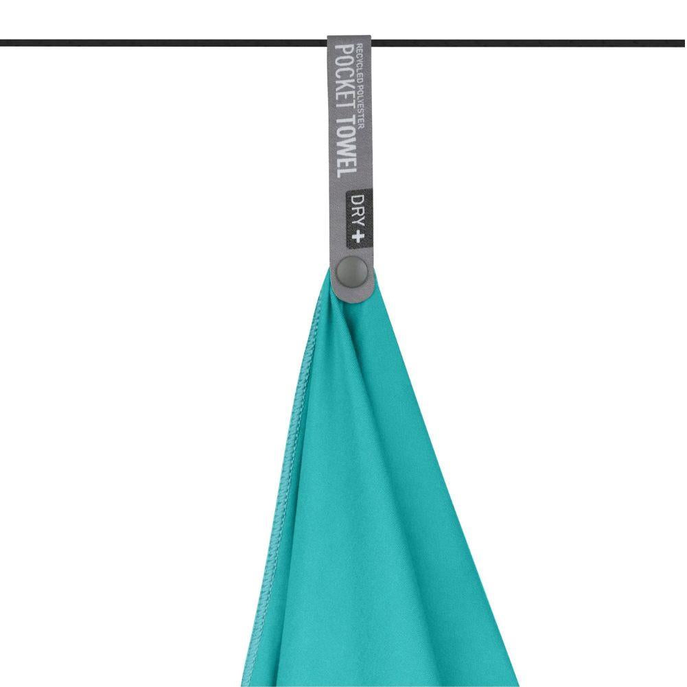 Sea To Summits Pocket Towel - Medium (Baltic Blue) hanging