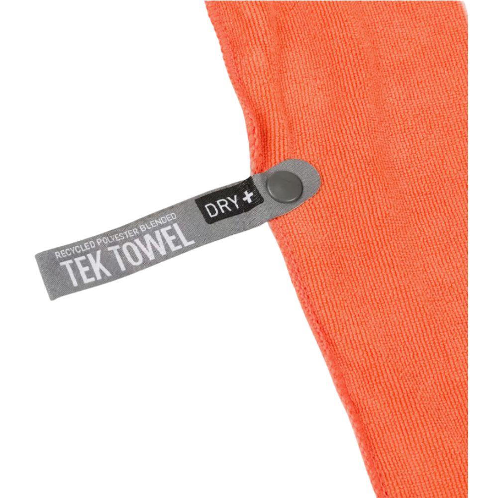 Sea To Summit Tek Microfibre Towel - Large (Outback Orange) tag