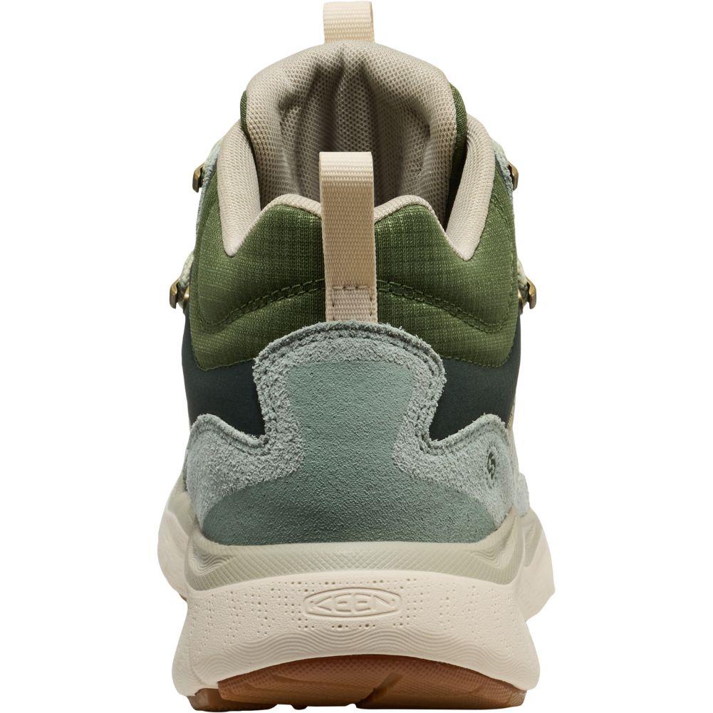 Keen Women's Leiki Waterproof Leather Hiking Boot (Iceberg Green/Bronze Green) back