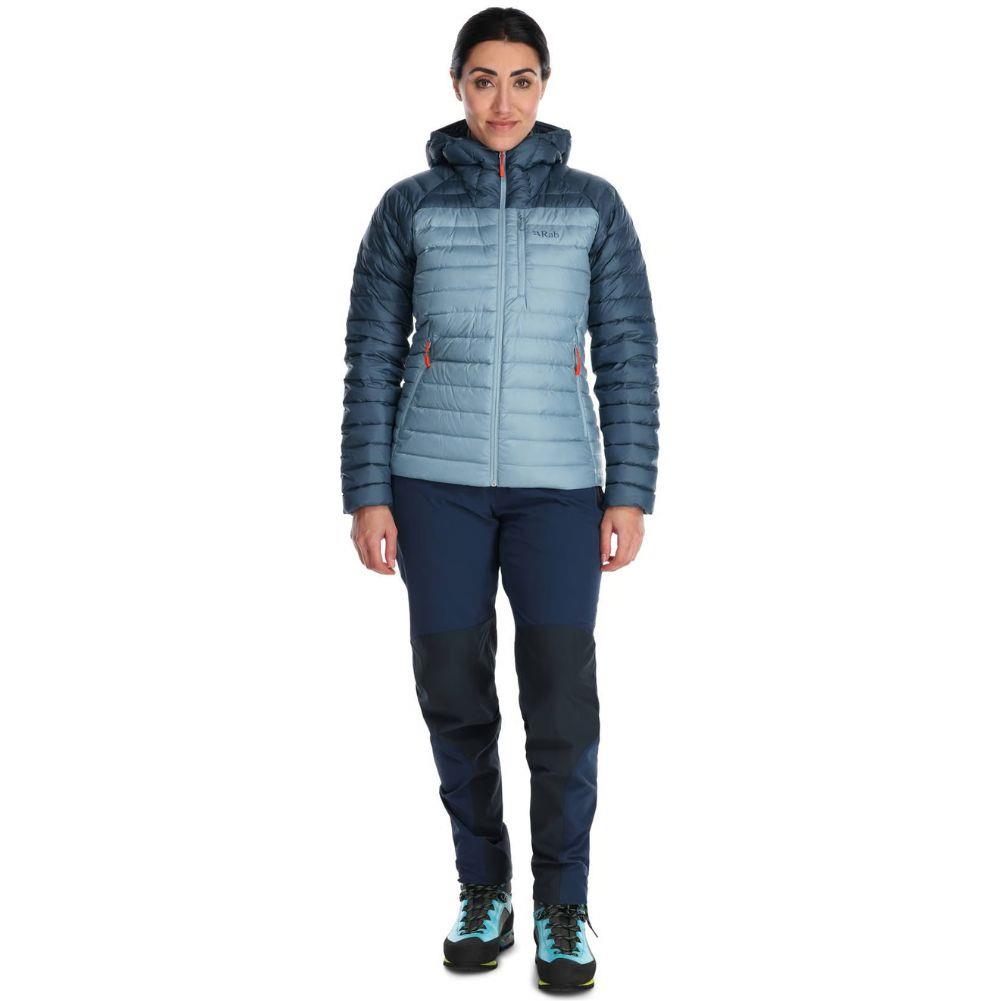 Rab Women's Microlight Alpine Down Jacket (Orion Blue/Citadel) full body