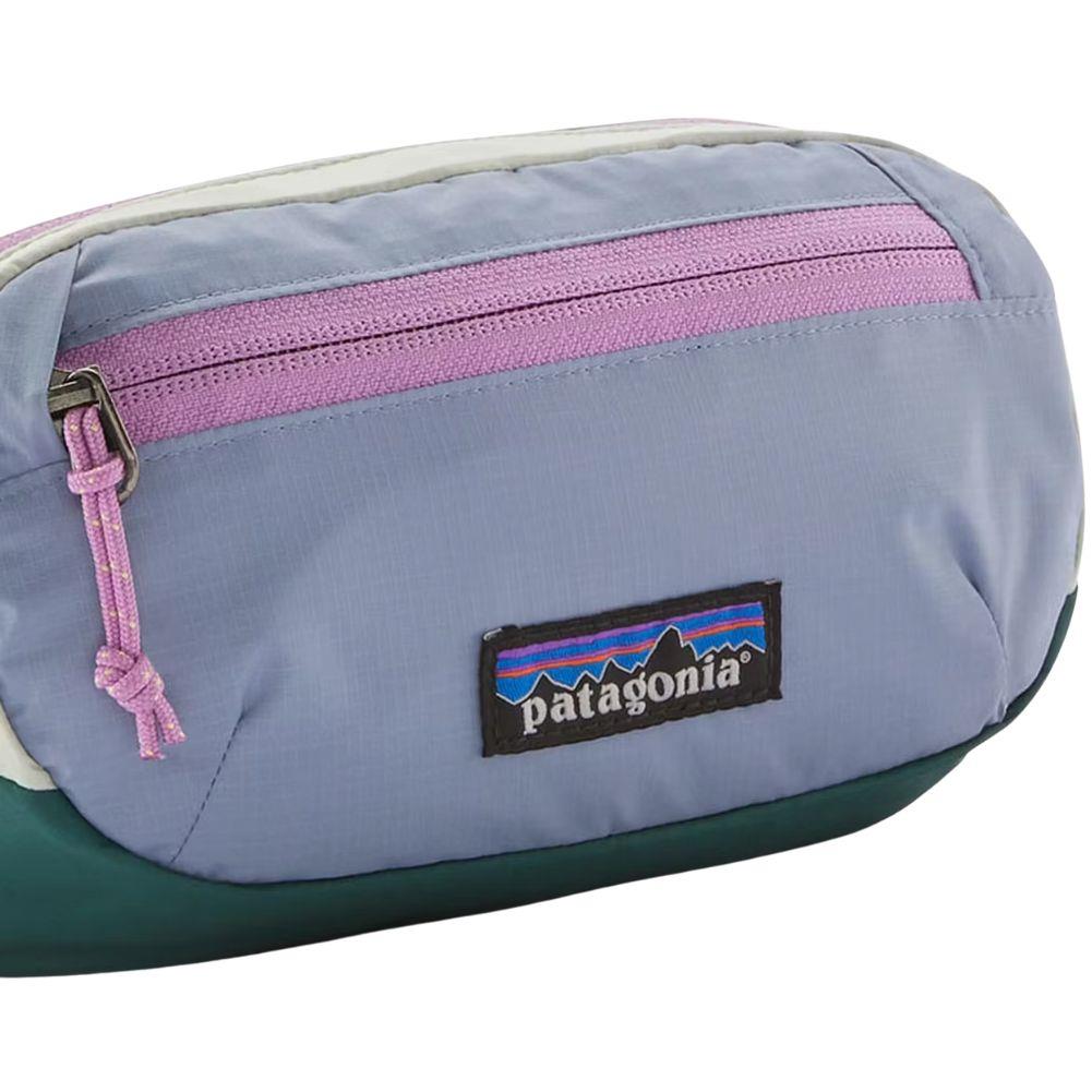 Patagonia Terravia 1L Mini Hip Pack (Patchwork: Barnacle Blue) close up