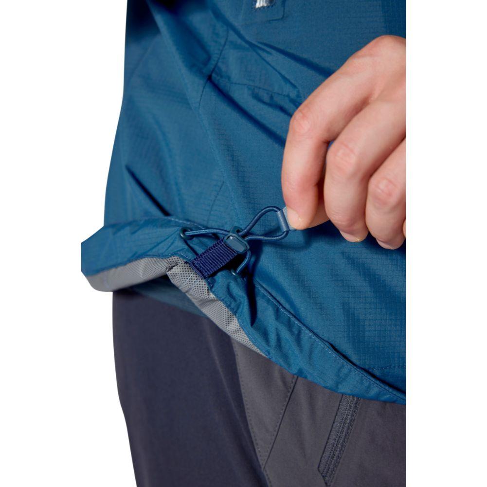 Rab Men&#39;s Downpour Mountain Waterproof Jacket (Tempest Blue) pulley thing