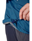 Rab Men's Downpour Mountain Waterproof Jacket (Tempest Blue) pulley thing
