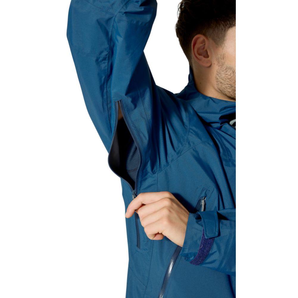 Rab Men&#39;s Downpour Mountain Waterproof Jacket (Tempest Blue) inner zip armpit