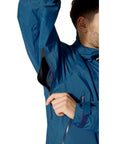 Rab Men's Downpour Mountain Waterproof Jacket (Tempest Blue) inner zip armpit