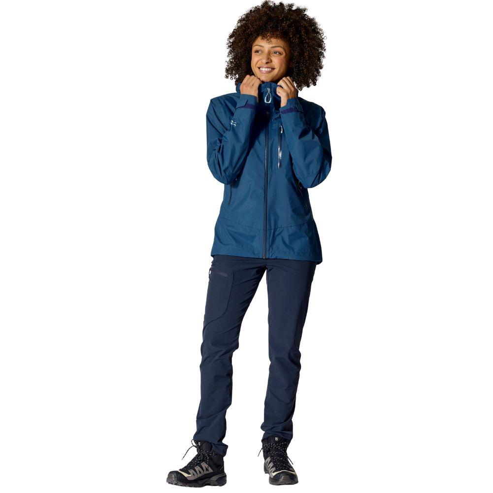 Rab Women&#39;s Downpour Mountain Waterproof Jacket (Tempest Blue)