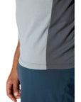 Rab Men's Trail Tee (Dark Pewter/Graphene) bottom fabric