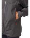 Rab Men's Namche GORE-TEX Jacket (Graphene) hand in pocket