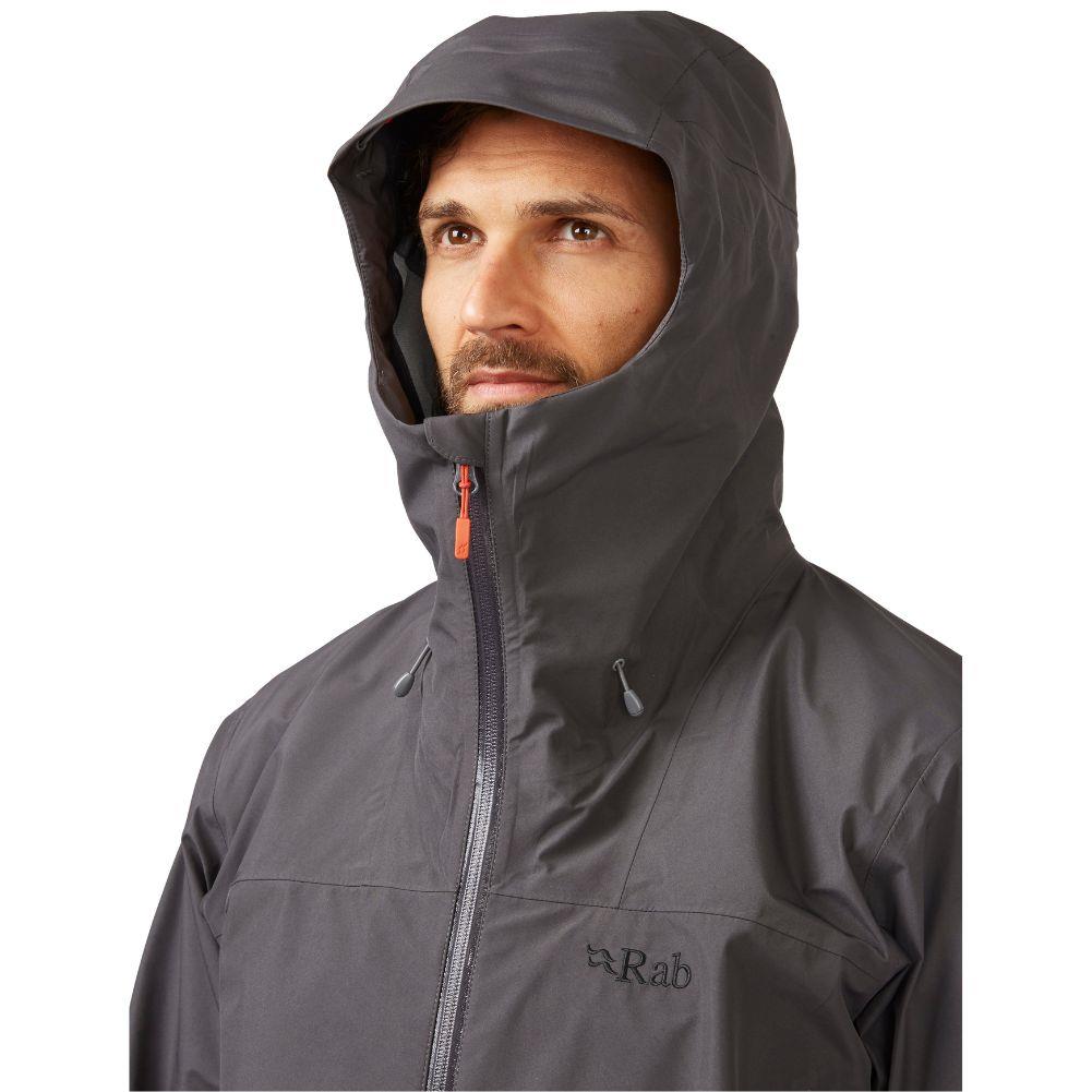 Rab Men&#39;s Namche GORE-TEX Jacket (Graphene) hood up
