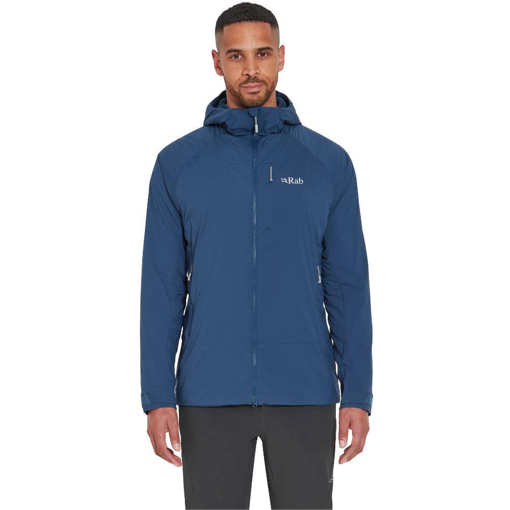 Rab Men's Vapour-Rise Summit Jacket (Tempest Blue) front model