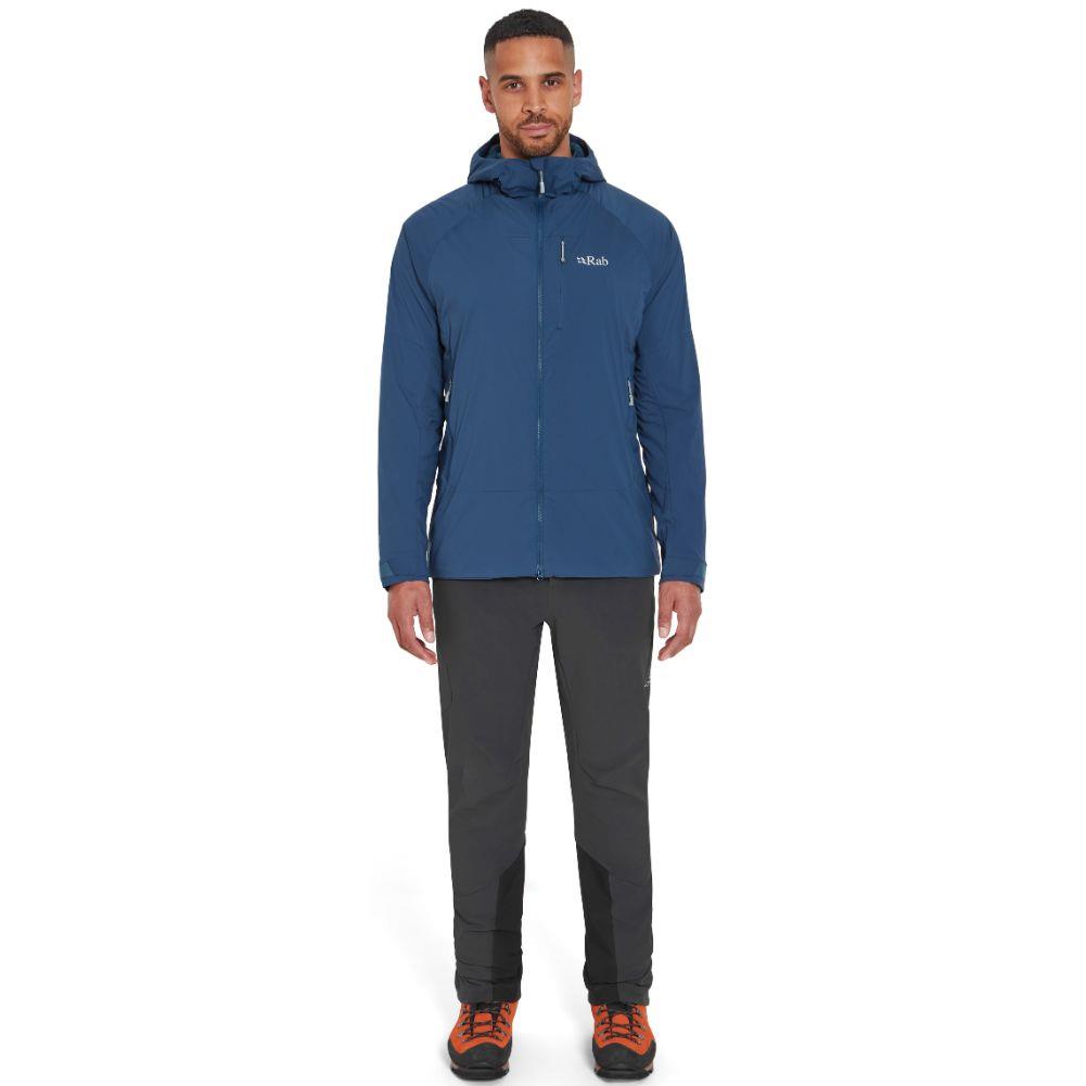 Rab Men&#39;s Vapour-Rise Summit Jacket (Tempest Blue) full body