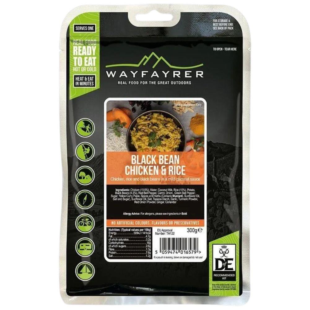 Wayfayrer Black Bean Chicken & Rice  - Outdoor Camping Ready to Eat Meal Pouch